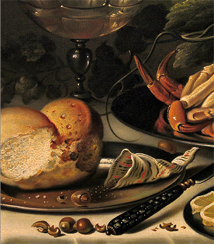Copy of Pieter Claesz. (Lunch). Detail.