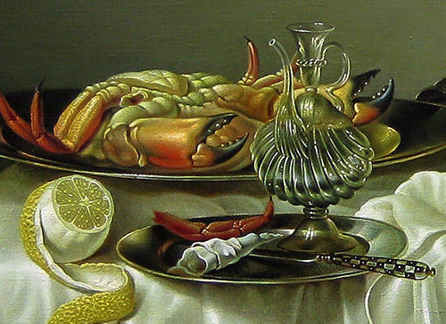 Copy of Claesz Heda. (Still Life with Lobster). Detail 1.