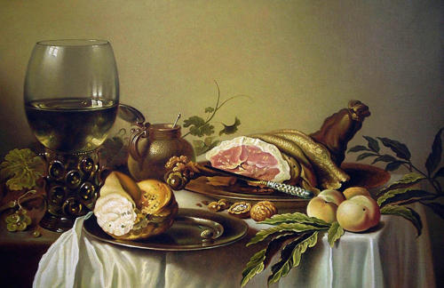 Copy of Pieter Claesz. (Lunch with Ham).