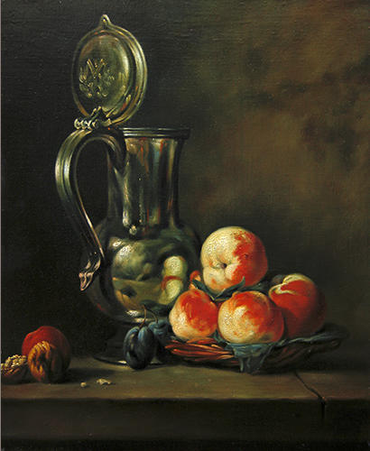 Copy of Chardin. (Platter of Peaches).