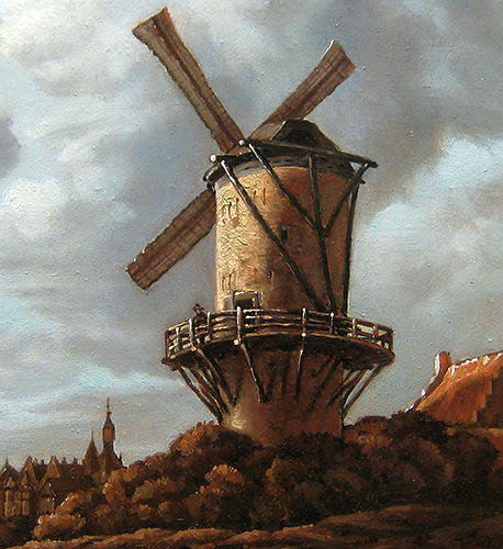 Copy of Ruisdael. (Mill at Wijk). Detail.