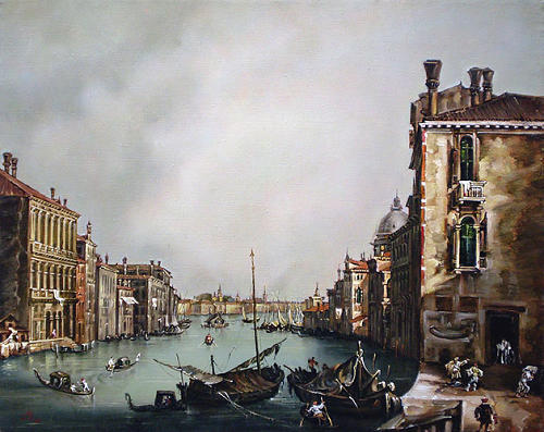 Copy of Antonio Canaletto. (The Grand Canal).