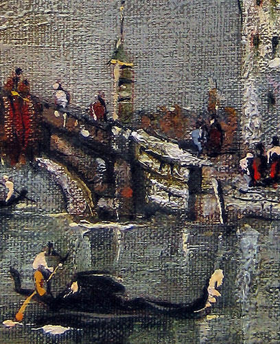 Copy of F.Guardi. (Rio dei Mendikanti). Detail.