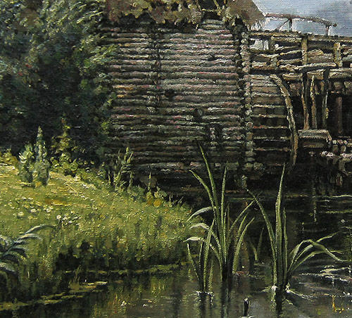  Copy of V. Polenov. (Old Mill). Detail.
