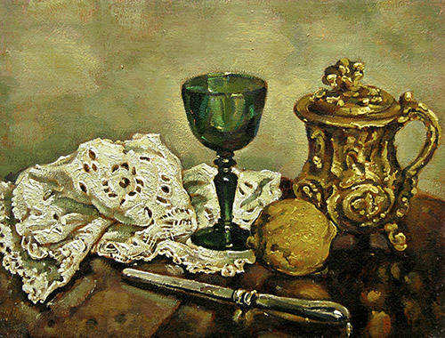 Copy of Pyotr Konchalovsky. (A Green Wine Glass).