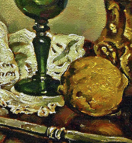 Copy of Pyotr Konchalovsky. (A Green Wine Glass). Detail.