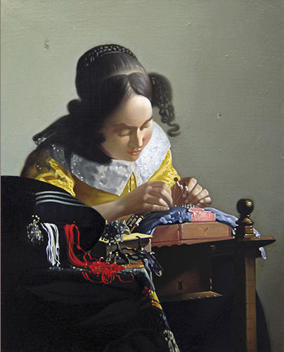 Copy of Vermeer. (Lace maker).
