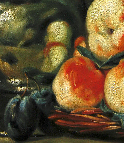 Copy of Chardin. (Platter of Peaches). Detail.