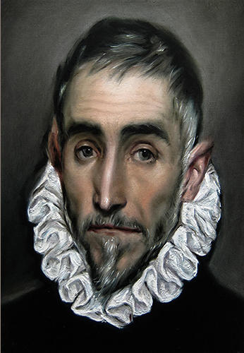 Copy of El Greco. (Portrait of an Unknown Gentleman).