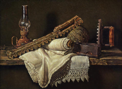  Still Life with an Iron and Linen Tablecloth.